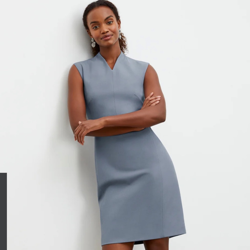 MM Lafleur Aditi Dress in Slate Blue